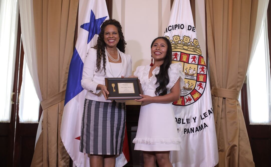Raisa Banfield y Yalitza Aparicio. Foto: Xinhua