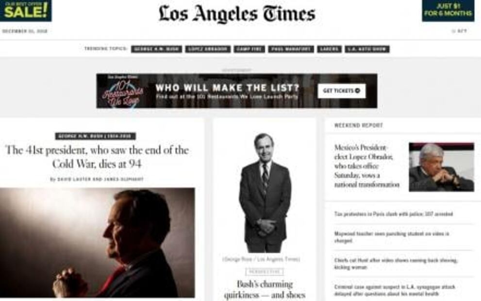 Prensa internacional destaca toma de posesión de López Obrador