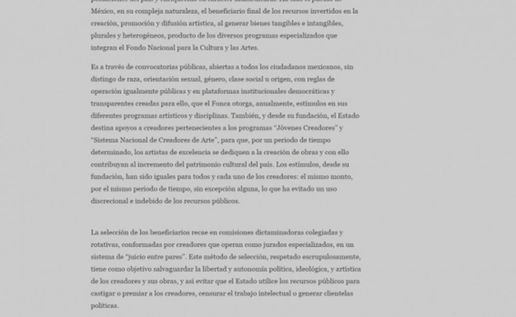 Artistas se muestran inconformes con la anunciada "refundación" del FONCA