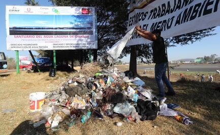 Jornada de limpieza en Laguna de Ojuelos termina en discusión por la propiedad del ejido