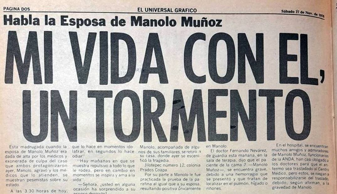 Además de la tortura que era su vida en pareja, Ayuso reveló que la noche del balazo Muñoz llegó a casa con aliento alchólico. Hemeroteca EL UNIVERSAL.