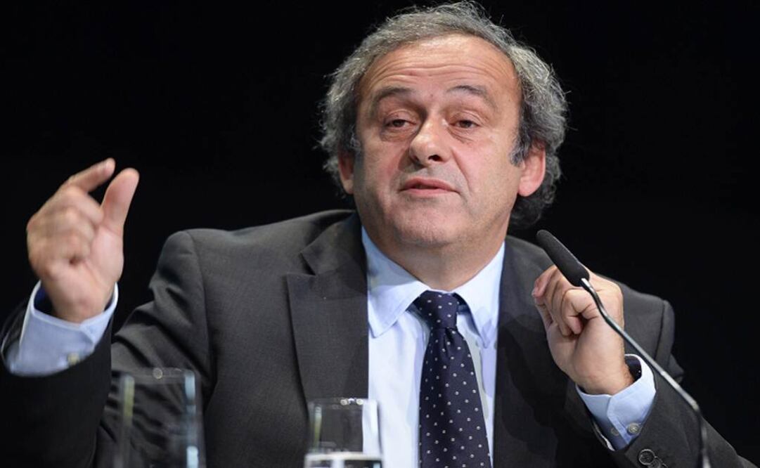 Platini durante un evento de FIFA. Archivo