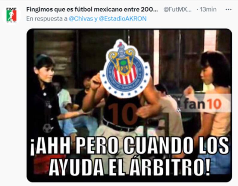 Chivas se salvó de perder contra Querétaro, pero no escapó de los memes
