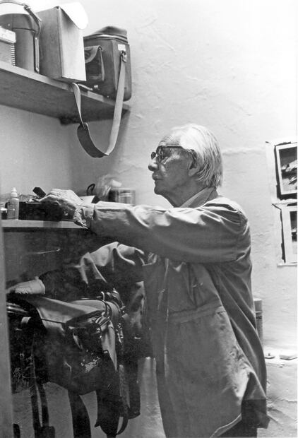 Don Manuel Álvarez Bravo, el 5 de febrero de 2001, cuando el maestro tenía 99 años de edad. Foto: Paulina Lavista