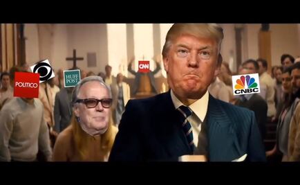 En video manipulado, Trump "ataca" violentamente a medios y oponentes políticos