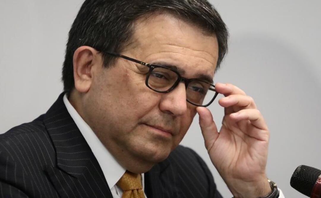 Mexican Economy Minister Ildefonso Guajardo a news conference in Mexico City - File photo/REUTERS