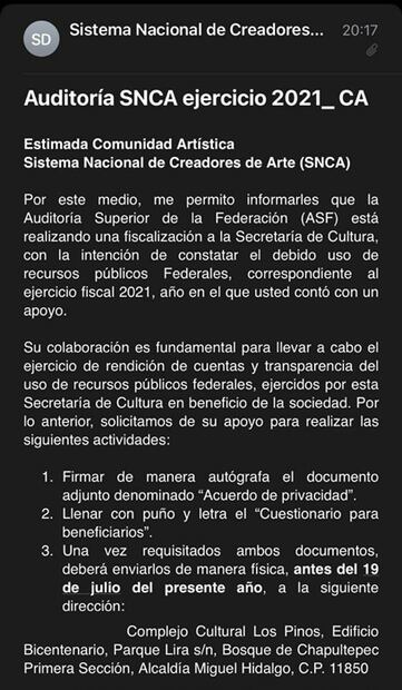 Auditan ejercicio fiscal 2021 del ExFonca de la Secretaría de Cultura federal