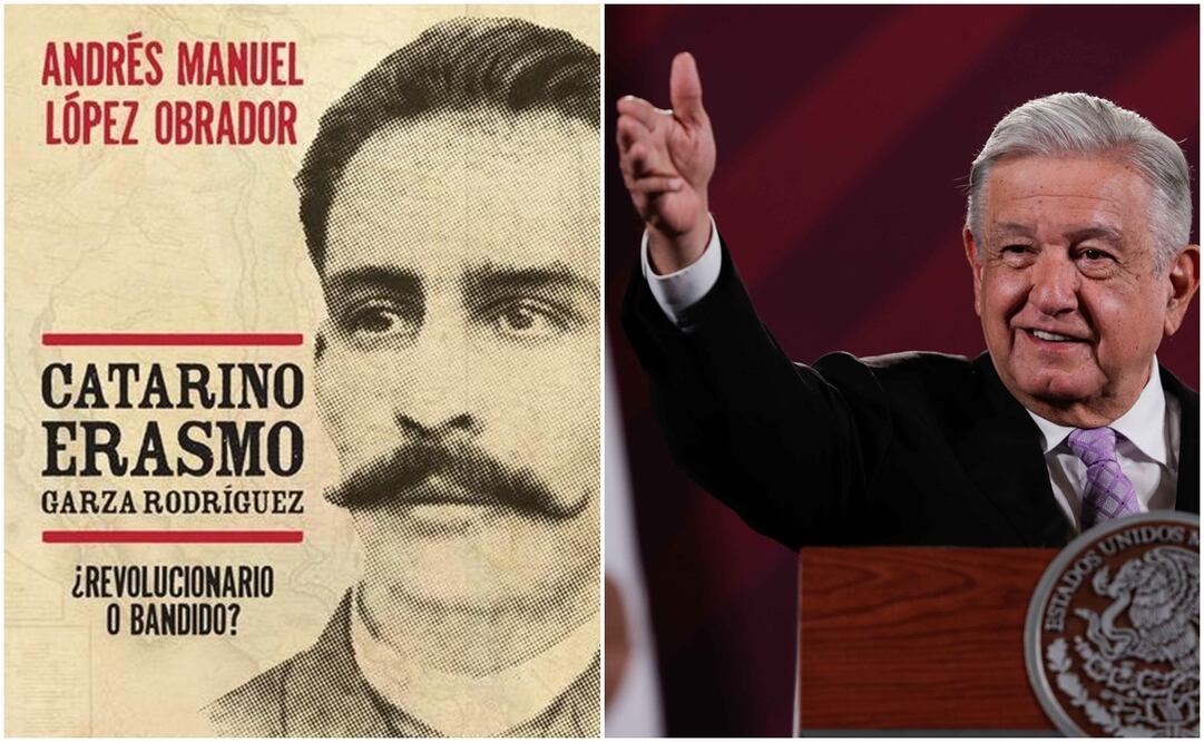 López Obrador escribió el libro “Catarino Erasmo Garza Rodríguez ¿Revolucionario o Bandido?". Foto: Especial - EL UNIVERSAL