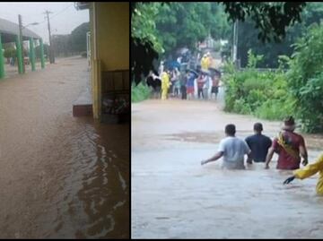 Municipios de Oaxaca piden auxilio por inundaciones; reportan dos derrumbes