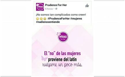 Critican a Prudence por mensaje sexista