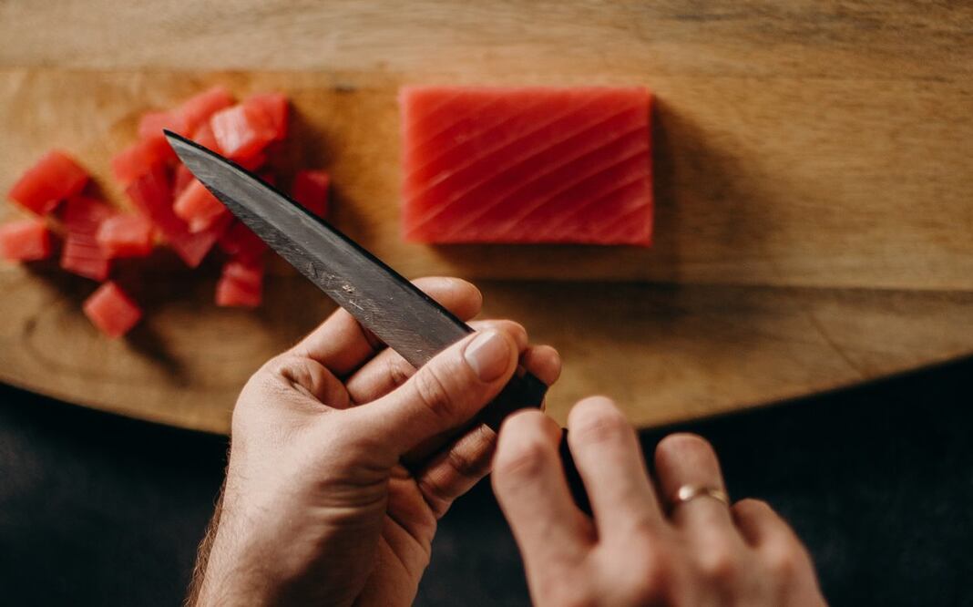 Atún después del ronqueo.