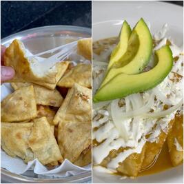 Chilaquiles rellenos de queso, receta del chef Emilio