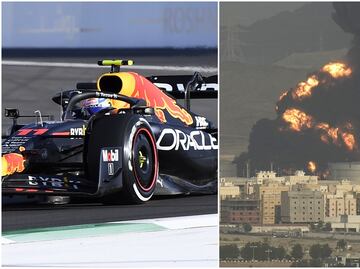 VIDEO: Se registra explosión cerca la pista del Gran Premio de Arabia Saudita