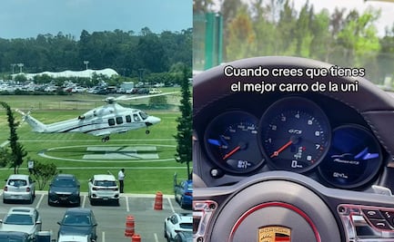 Hija de Ricardo Salinas Pliego llega en helicóptero al Tec de Monterrey y se viraliza