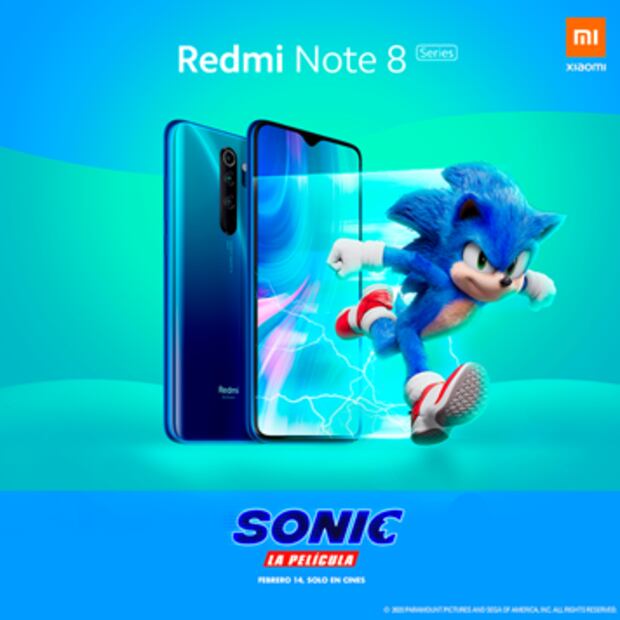 Xiaomi lanza Redmi Note 8 Pro edición especial de Sonic