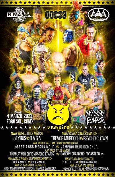 El Vampiro promete quedarse con los campeonatos de la NWA
