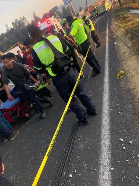 Accidente en carretera Toluca-México. Foto: Especial