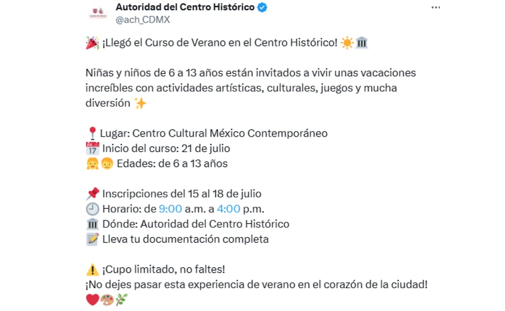 Las actividades comenzarán le próximo 21 de julio. Foto: Epecial