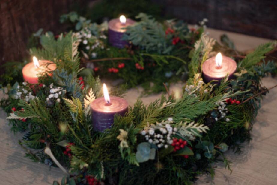 Corona de Adviento. Foto: Pixabay