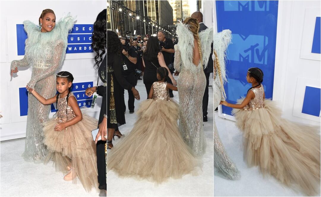 Blue Ivy llamó la atención a su paso por la alfombra FOTO: AP Y  REUTERS