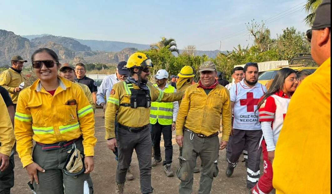 Los cinco incendios considerados en el “Complejo Tepoztlán” han sido controlados al 100% y liquidados en un porcentaje de entre 90 y 95, el jueves 17 de abril de 2025. Foto: cortesía Desarrollo Sustentable Morelos
