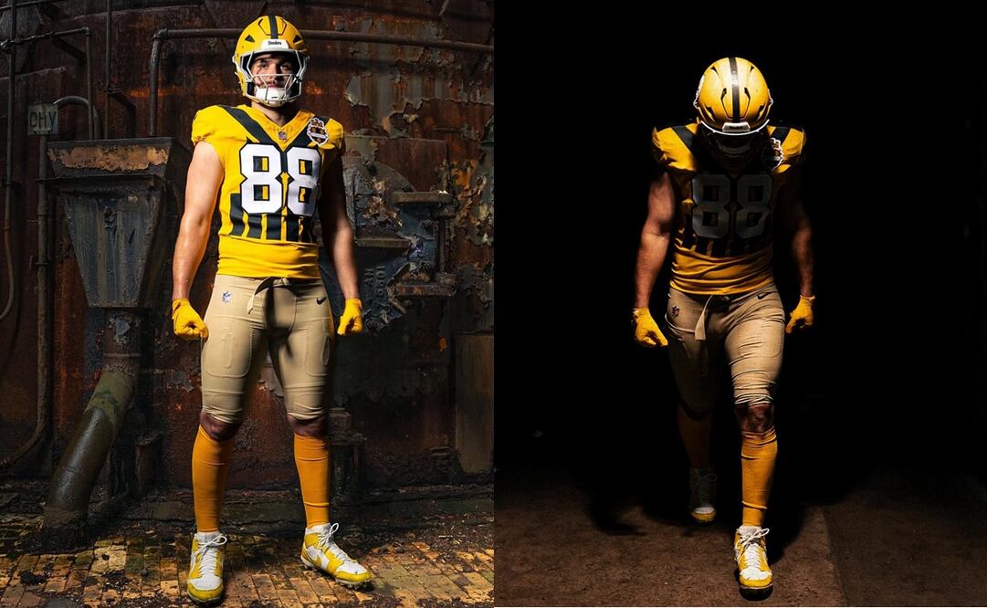 El uniforme retro de los Steelers será utilizado en la Semana 8 de la temporada 2025 | FOTOS: @steelers/@nfl