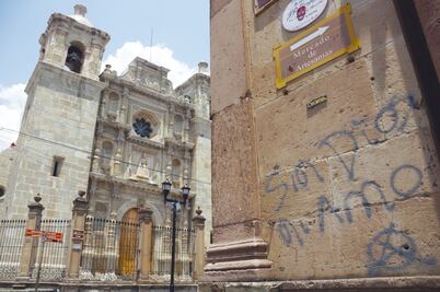 Evalúa INAH inmuebles vandalizados en Oaxaca