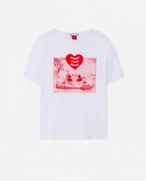 Celebra el día de San Valentín con esta playera de  Mickey y Minnie Mouse