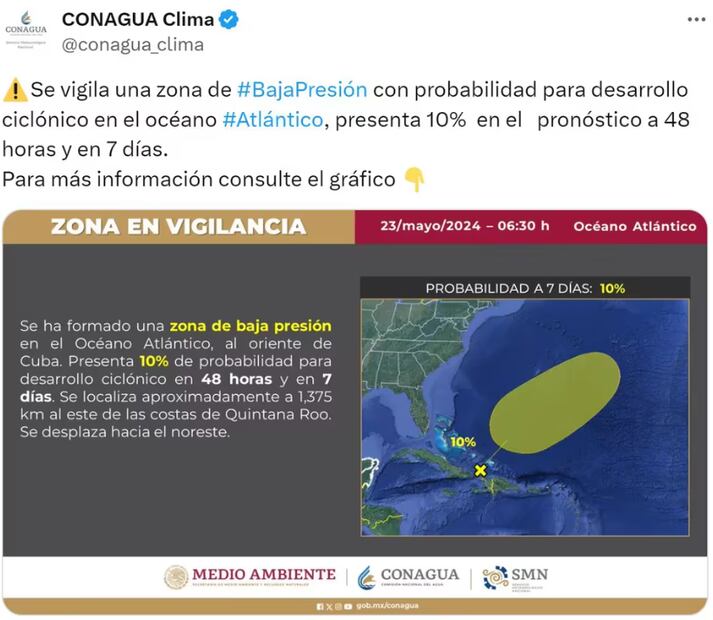 Conagua. Foto: Captura de pantalla