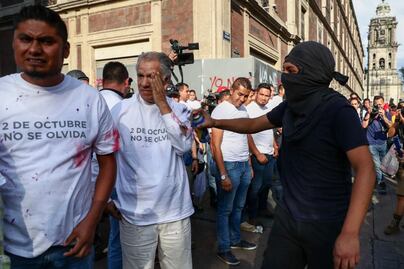 El Cinturón de Paz en la marcha del 2 de octubre, en fotos y videos