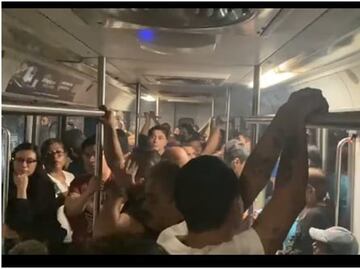VIDEO: ¡Casi una hora atrapados! Falla en Línea 3 del Metro deja a cientos de personas encerradas en convoy; hubo desmayados por el calor