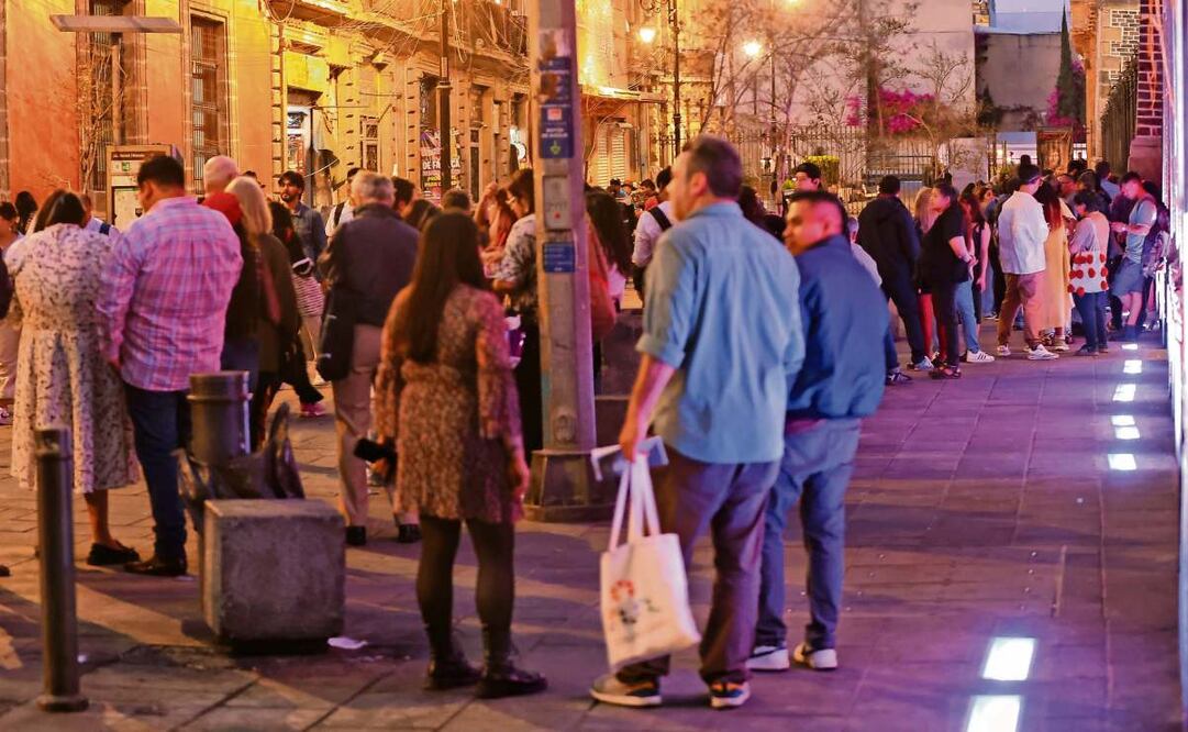 Noche de museos en la calle Moneda. (31/01/2025) Foto: Fernanda Rojas | El Universal
