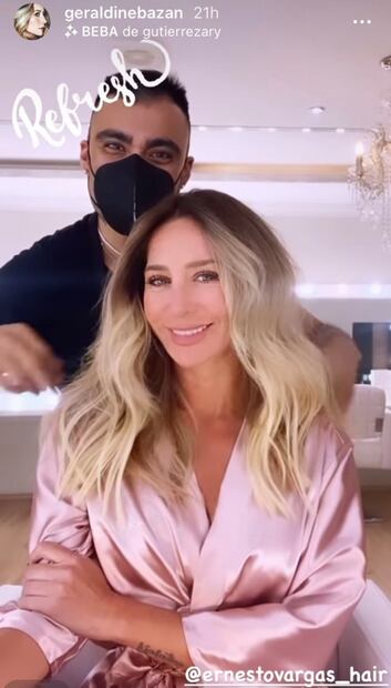 El perfecto nuevo tono de pelo de Geraldine Bazán