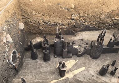 Descubren restos de un embarcadero cerca del metro Chapultepec