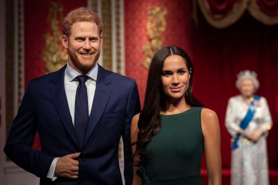 Remueven figuras de Enrique y Meghan del museo de cera Madame Tussauds