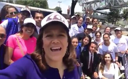 Margarita Zavala hace campaña en Iztapalapa