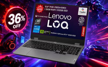 Amazon México rebaja laptop Lenovo Gamer LOQ con hasta 36% de descuento; ahorra 12 mil pesos
