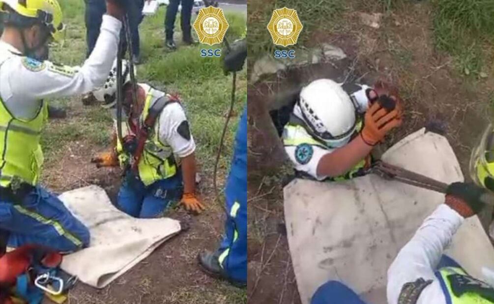 El adulto mayor fue atendido por paramédicos del ERUM, quienes lo diagnosticaron como policontundido con heridas dermoabrasivas en brazos y abdomen. Foto: Especial