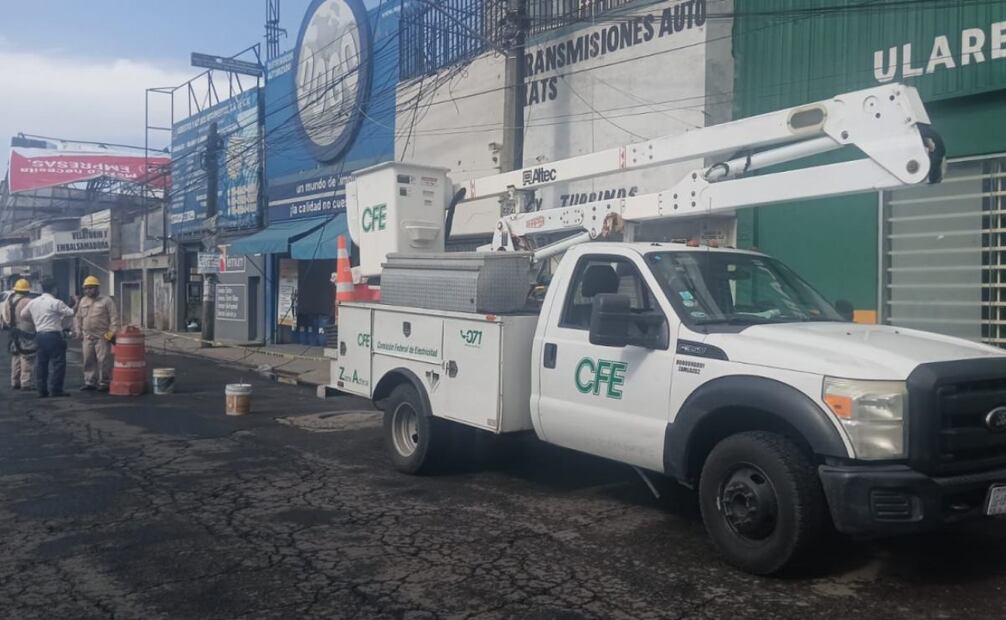 CFE trabaja en claves de alta tensión afectados (04/06/2025). Foto: Especial