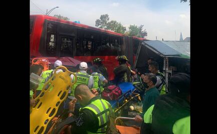 Video. Reportan choque múltiple en Insurgentes Norte