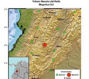 Sismo de magnitud 5,4 sacude varias zonas de Colombia