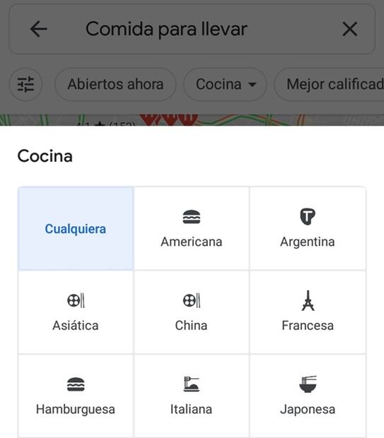 Descubre en Google si tu restaurante favorito entrega a domicilio 