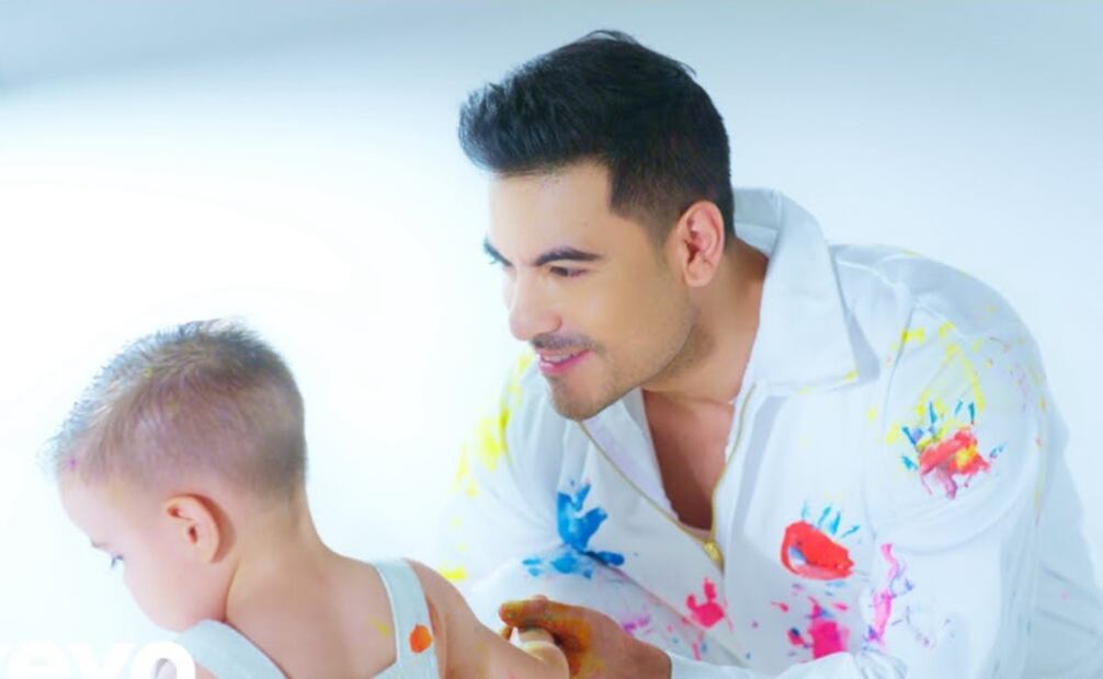 Carlos Rivera y su hijo León. El pequeño protagoniza el video "La mejor canción".