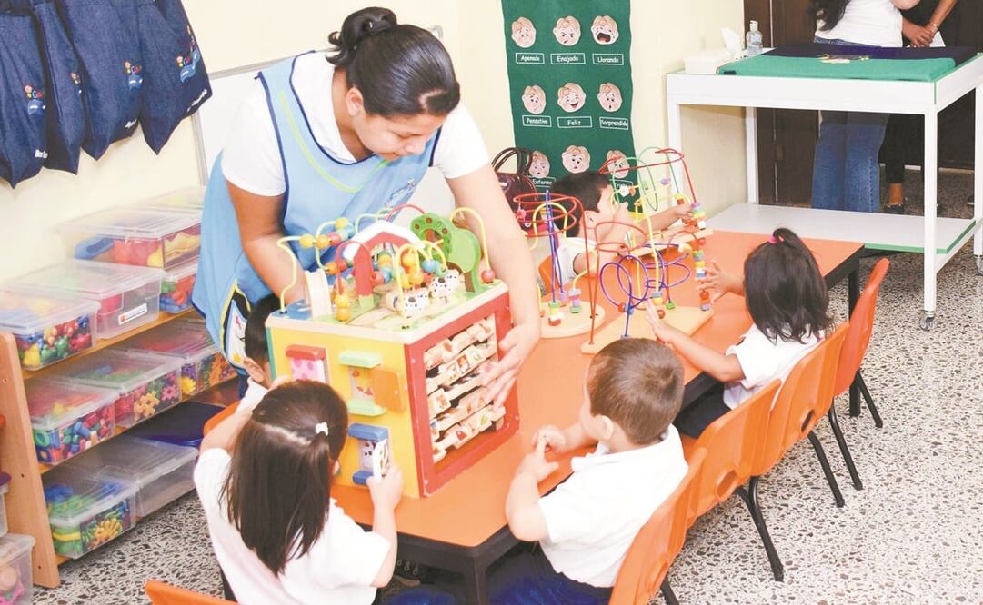De las mil 323 guarderías adscritas al IMSS, sólo un millón 960 mil niñas y niños es el total de hijos de derechohabientes que pueden solicitar la prestación de guardería, aseguró la Concanaco. Foto: Archivo/El Universal