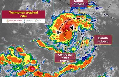 La depresión tropical “Norma” y la tormenta “Otis”, provocarán lluvias muy fuertes en 5 estados