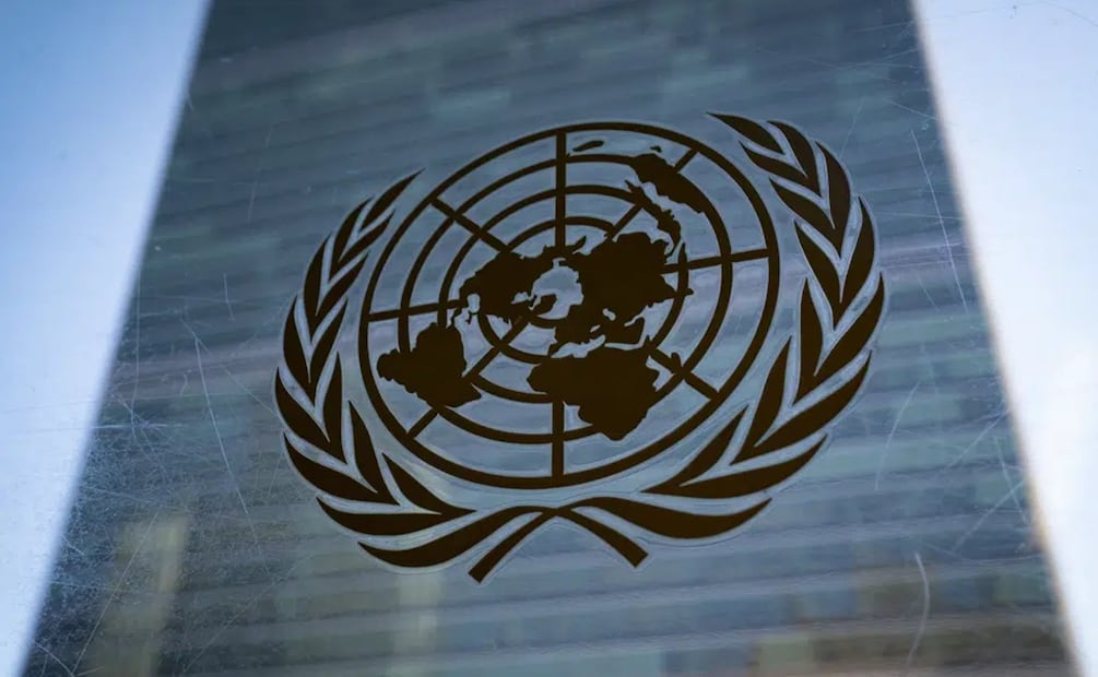 Símbolo de Naciones Unidas. Foto: AP