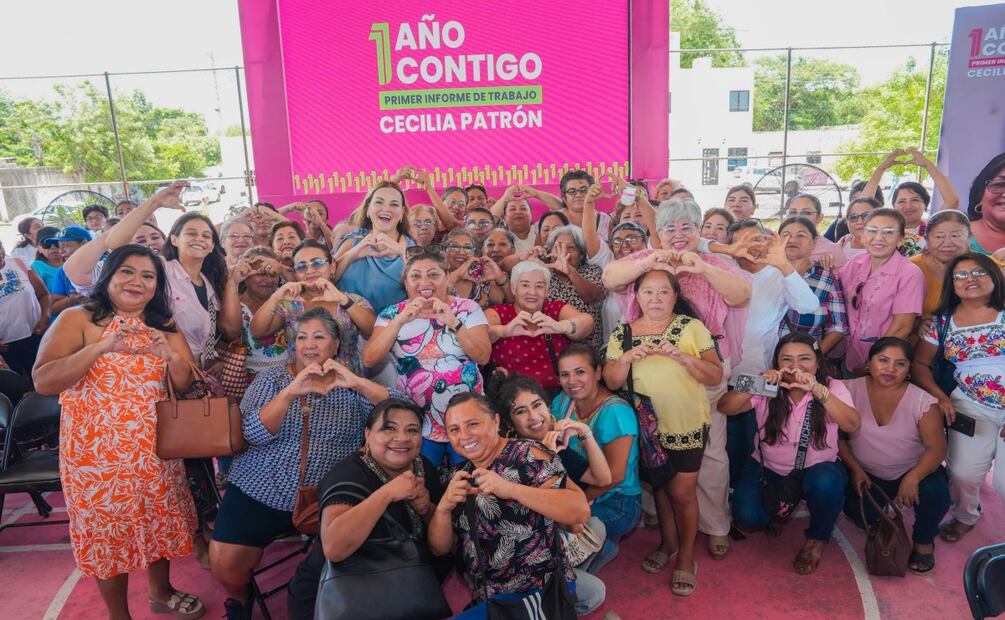 Primer año de Cecilia Patrón en Mérida; aumentan apoyos y programas para mujeres en la ciudad. Foto: Especial