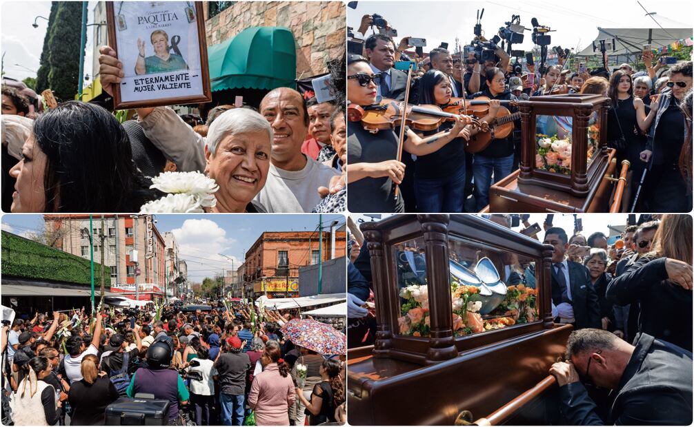 La urna transitó por lugares emblemáticos, incluida la Plaza de Garibaldi, en donde la música no faltó. Foto: Yaretzy M. Osnaya / EL UNIVERSAL