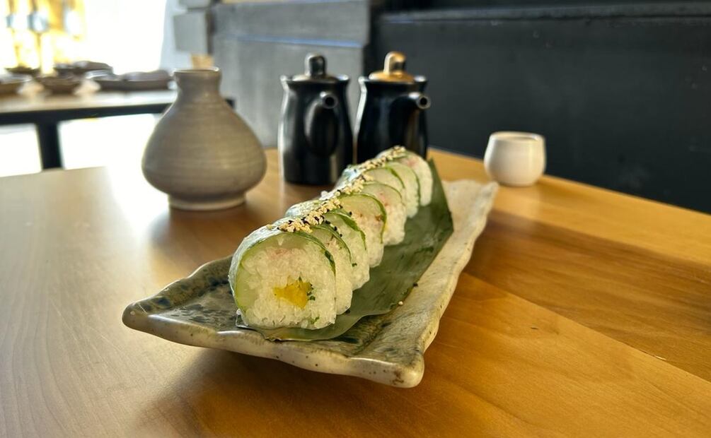 Harumaki de callo de hacha con ume de Koyi Sushi. Foto: Alan Nájera / El Universal