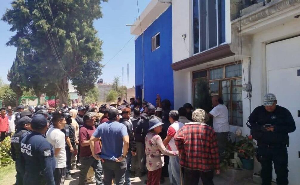 Reportan intento de linchamiento a 2 personas en Tlaxcala (13/04/2025). Foto: Especial